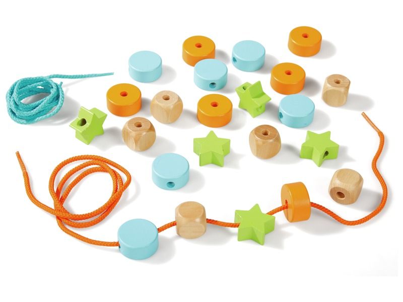 lots de grosses perles à lacer en bois à partir de 18 mois marque filacolor blog wesco