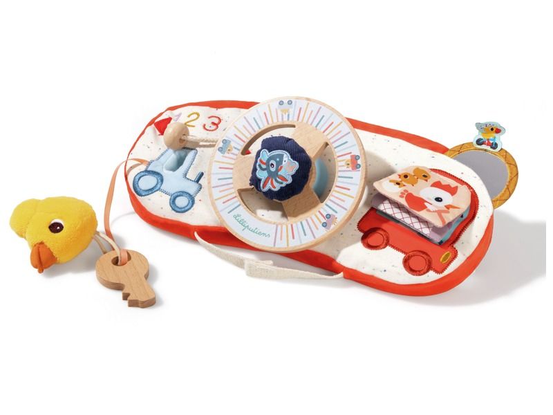 jouet d'eveil en tissu avec multiples activites sensorielles lilliputiens blog wesco