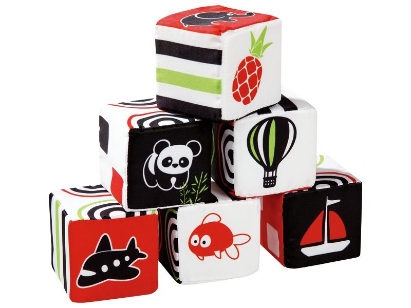 cubes eveil en tissu noir et blanc discrimination visuelle blog wesco