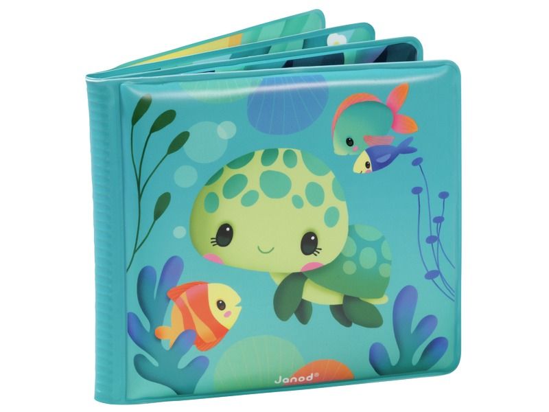 livre plastifié magique pour bébé thème monde marin et tortu eblog wesco