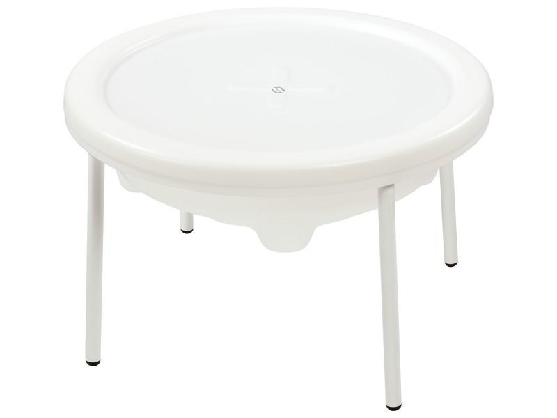 TABLE D'EXPLORATION SENSORIELLE Pieds métal avec couvercle blog wesco