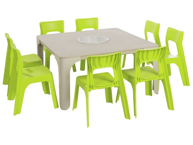 table en plastique avec chaises pouvant accueillir 8 enfants blog wesco