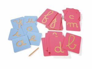 lettres pédagogiques Montessori Cursives blog wesco 