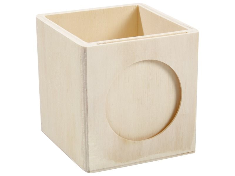 pot à crayon en bois à personnaliser et à décorer blog wesco