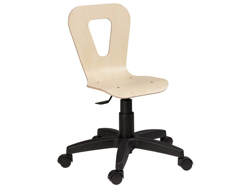 chaise bureau enfant à roulettes avec assise en bois disponible en 4 coloris blog wesco