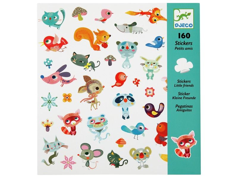 planche gommettes Djeco thèmes petits animaux rigolos blog wesco