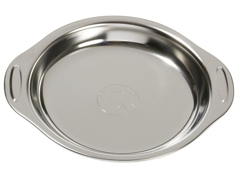 Assiette en inox Wesco avec rebord et poingées pour une bonne prise en main même par les petits