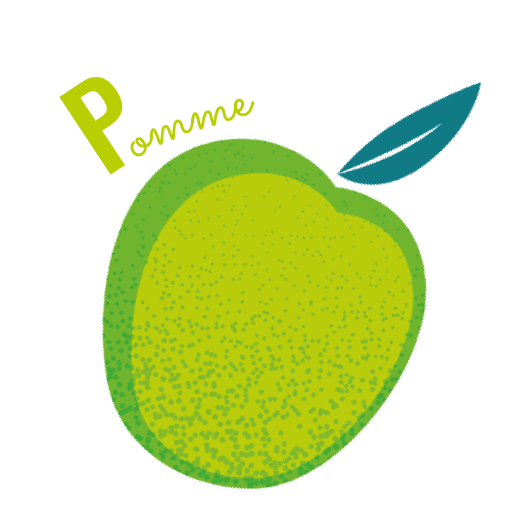 pomme abécédaire fruits et légumes blog wesco
