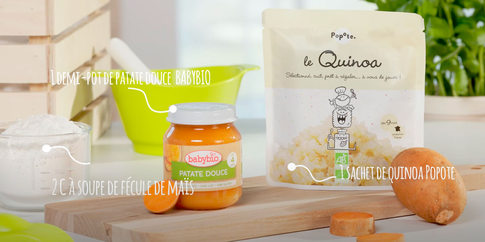 Recette croquette patate douce DME 9 mois - Le Blog Wesco